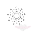 Bijoux Indiscrets Mimi Nipple Covers öntapadós szilikonos ezüst színű Mellbimbó Ékszer fehér kristályokkal
