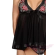 BEAUTY NIGHT Honeymoon fekete babydoll szett kép 2