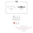 OBSESSIVE Frillita fekete fordros shorty bugyi S/M