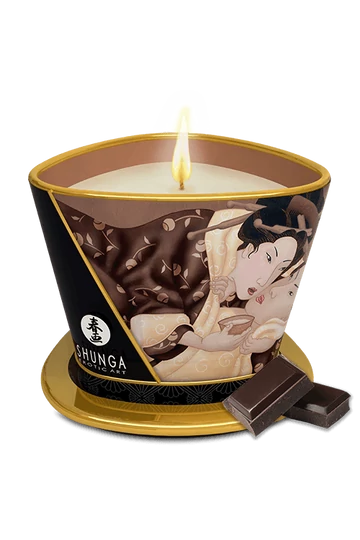 SShunga Aphrodisia csokoládé illatú luxus erotikus masszázsgyertya 170 ml