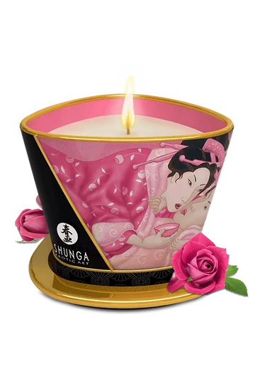 Shunga Aphrodisia rózsa illatú luxus masszázsgyertya 170 ml