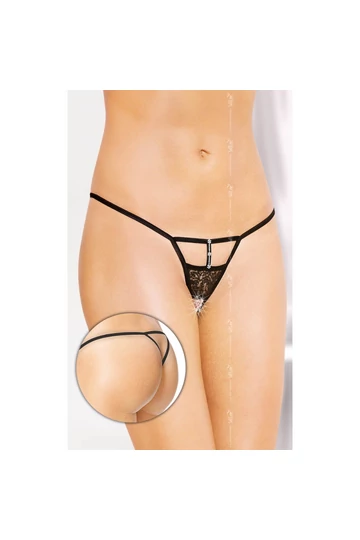 Softline alul nyitott fekete csipke erotikus tanga bugyi   Softline alul nyitott fekete csipke erotikus tanga bugyi