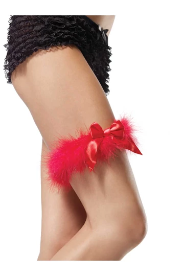 Leg Avenue piros luxus combfix gyűrű marabu tollból Leg Avenue piros luxus combfix gyűrű marabu tollból