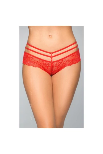 Softline alul nyitott piros csipke francia bugyi  Softline alul nyitott piros csipke francia bugyi