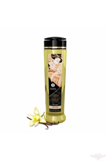 Shunga vanília illatú erotikus természetes masszázsolaj 