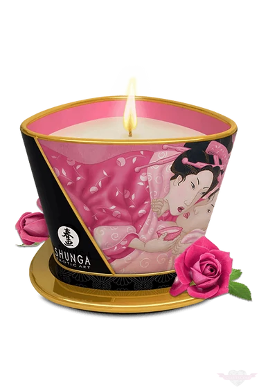 Shunga Aphrodisia rózsa illatú luxus masszázsgyertya 170 ml