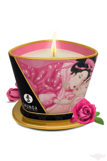 Shunga Aphrodisia rózsa illatú luxus masszázsgyertya 170 ml