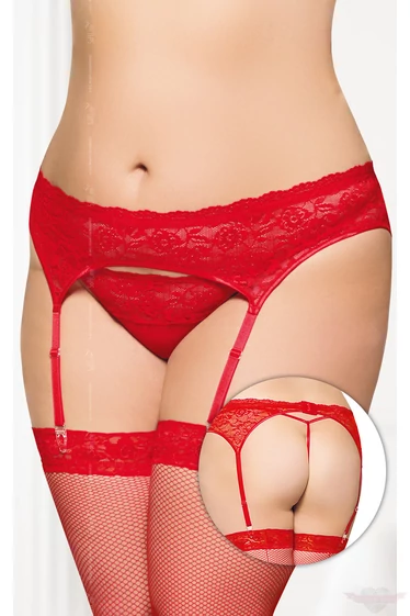 softline queen size piros harisnyatartó