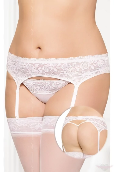 softline queen size fehér harisnyatartó